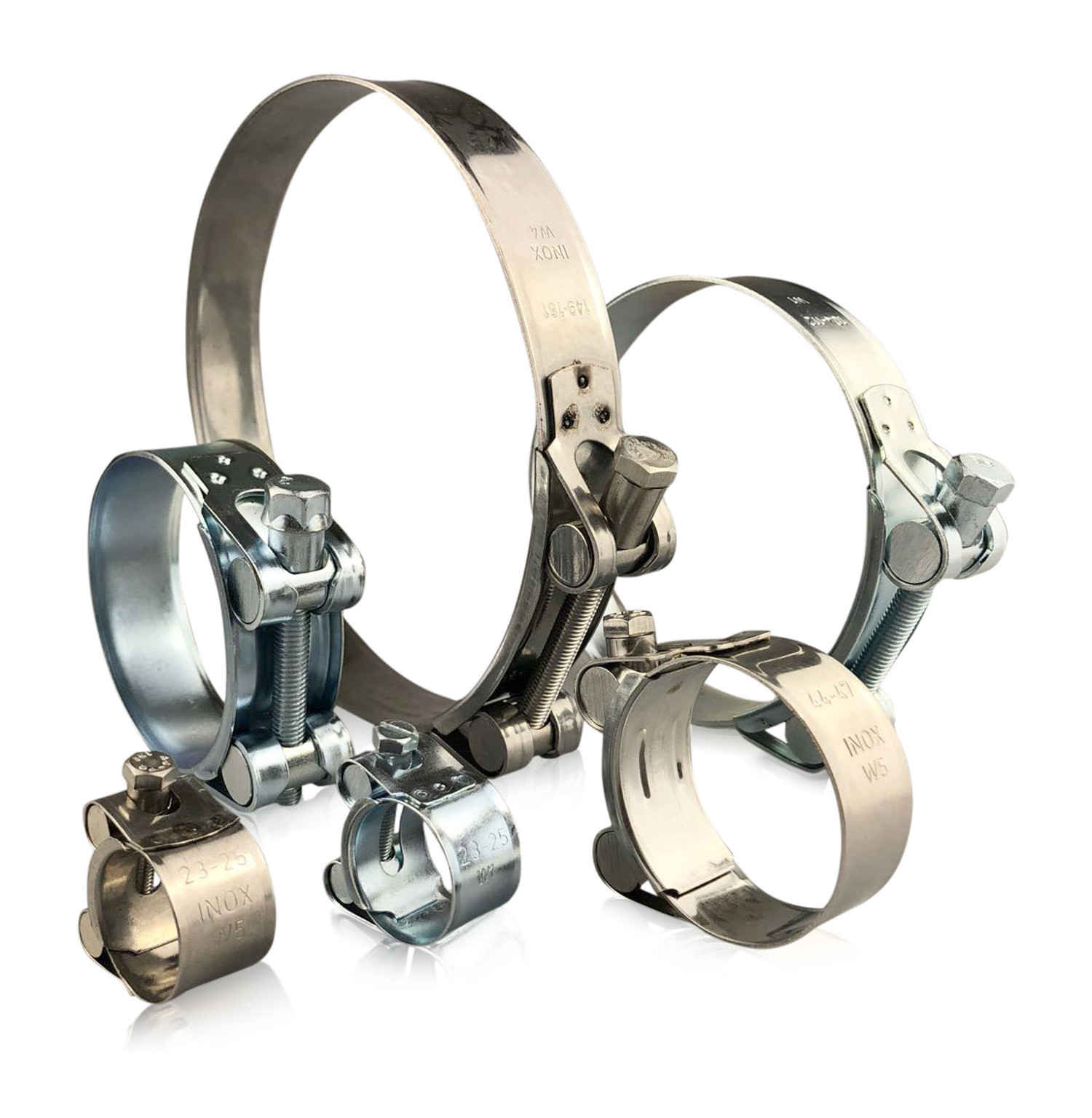 Jubilee Super Clamps Heavy Duty Exhaust Supra T Bolt Stainless Marine