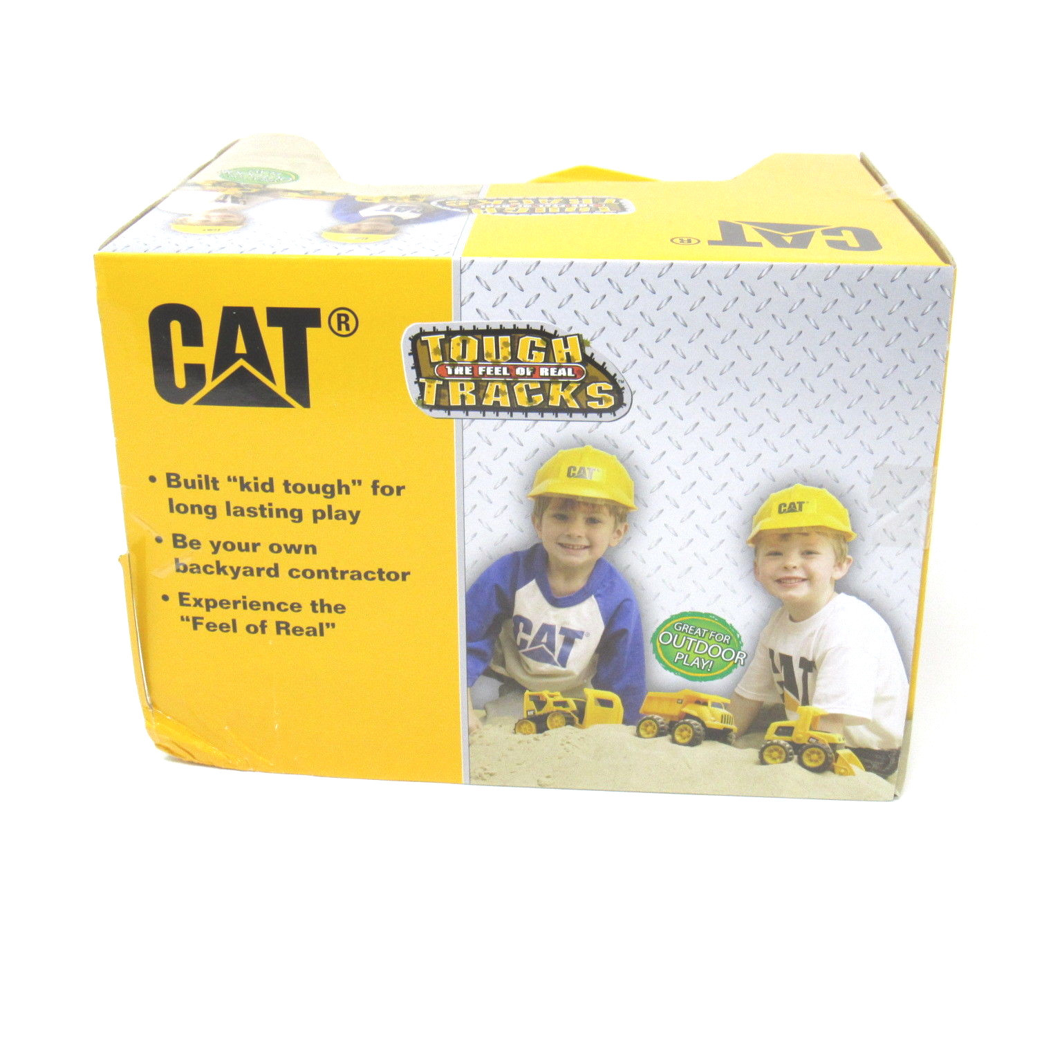 CAT Tough Tracks Caterpillar Hard Yellow Plastic DumpTruck Heavy Duty Play Toy