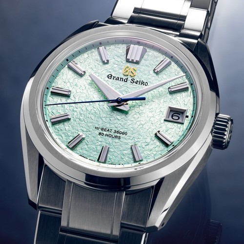 Pre-owned Grand Seiko Hi-beat 36000 80 Hours Slgh021 "genbi Valley" Watch 2024 In Green