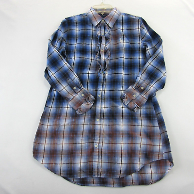 Ralph lauren cheap plaid flannel shirtdress
