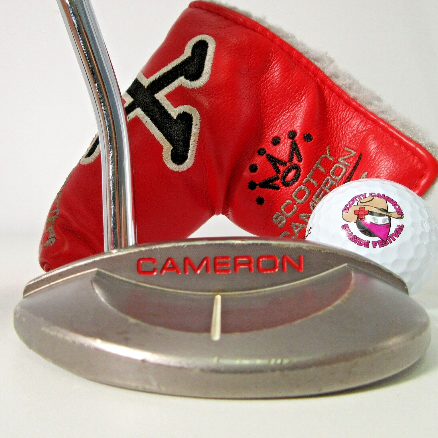 ヘッドカバー付　Scotty Cameron X3 パター 34インチ レッド s-l400.jpg