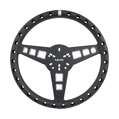 35CM/13.75 MACHINED ALUMINUM VMS RACING ULTRA LIGHTWEIGHT RACE STEERING WHEEL FB