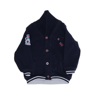 Sergent Major, Collegejacke, Unisex (Kinder), Größe: 86, Blau/Weiß, Cord #RQg