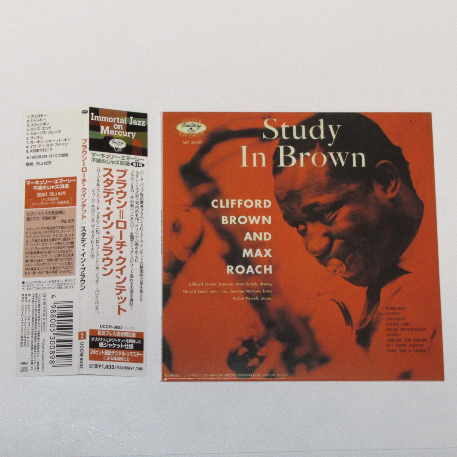 CLIFFORD BROWN AND MAX ROACH STUDY IN BROWN JAPAN CD UCCM