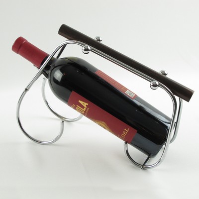 Vintage Jacques Adnet Style Art Deco Barware Bottle Holder Wine Pourer Server