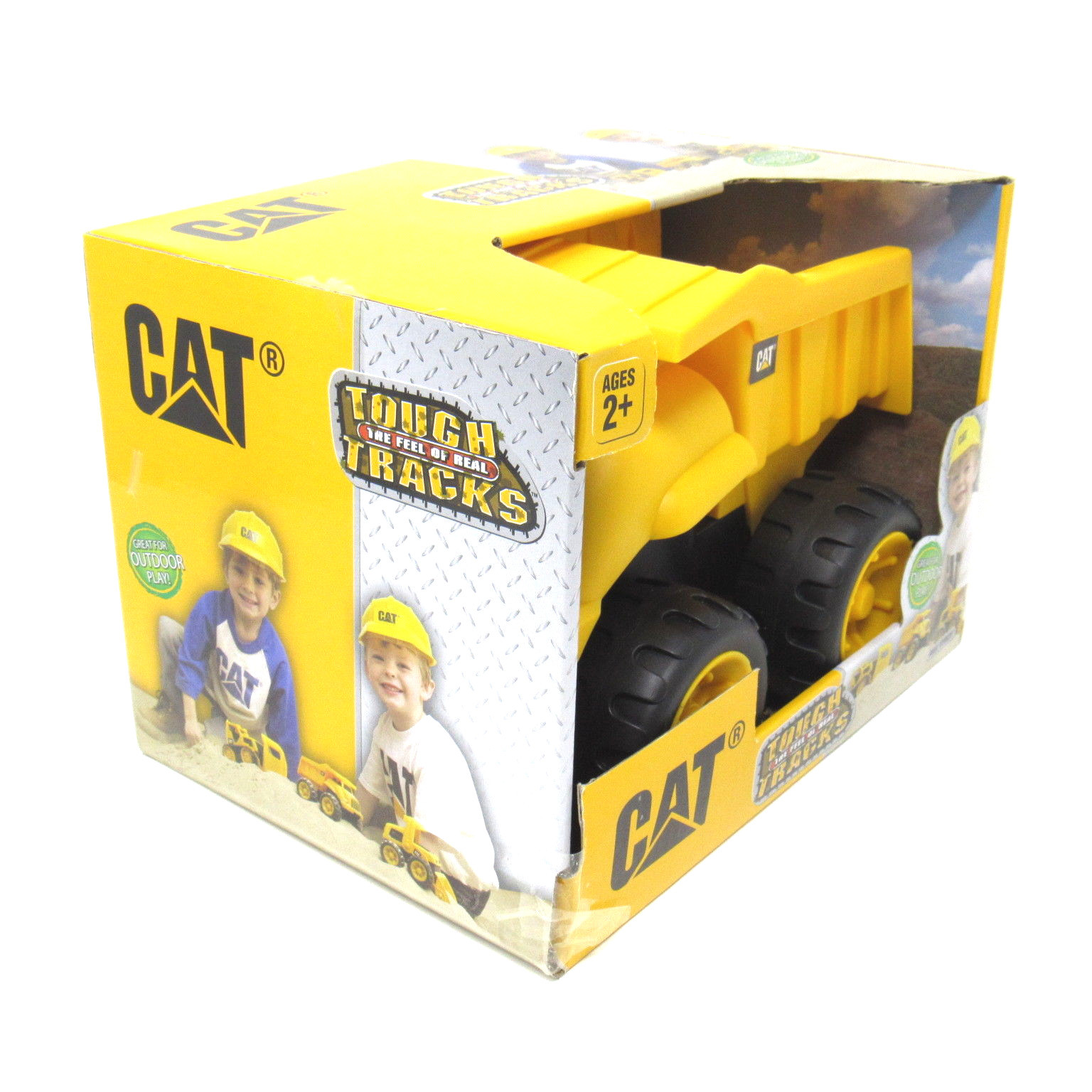 CAT Tough Tracks Caterpillar Hard Yellow Plastic DumpTruck Heavy Duty Play Toy