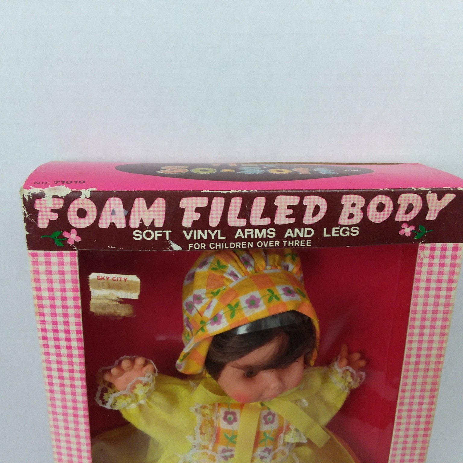 Vintage 1977 Uneeda Tiny So Soft Baby Doll NOS In Original Box Vinyl