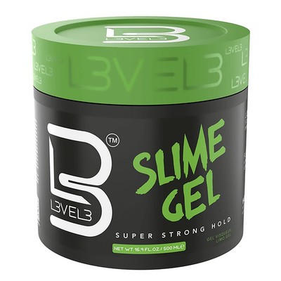 Level 3 Slime Gel - Strong Control Hair Styling Gel - Flake-Free, Long-Lastin...