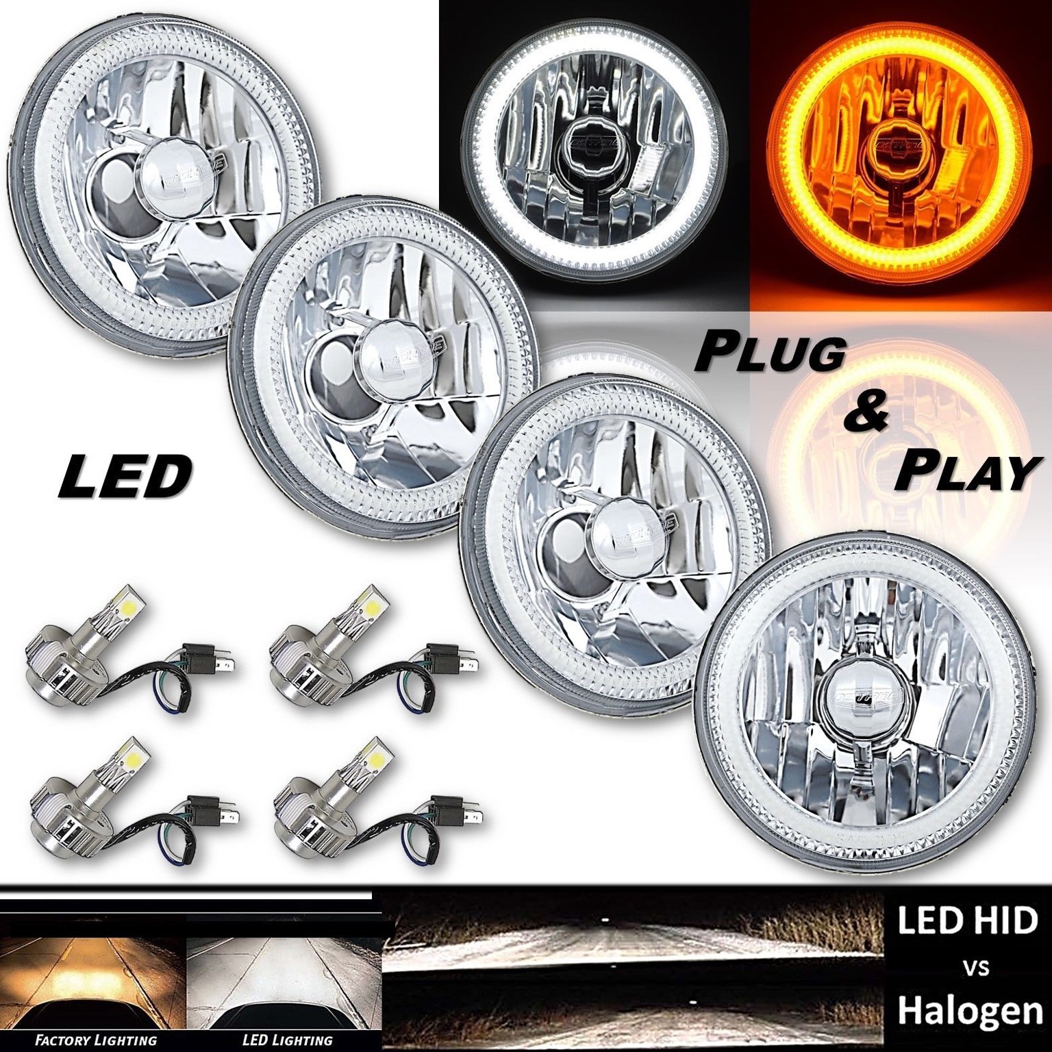 DMC HAWK acute ③ Amazon.com: AKKON - [HID Xenon Style Headlamps For 2007 2008