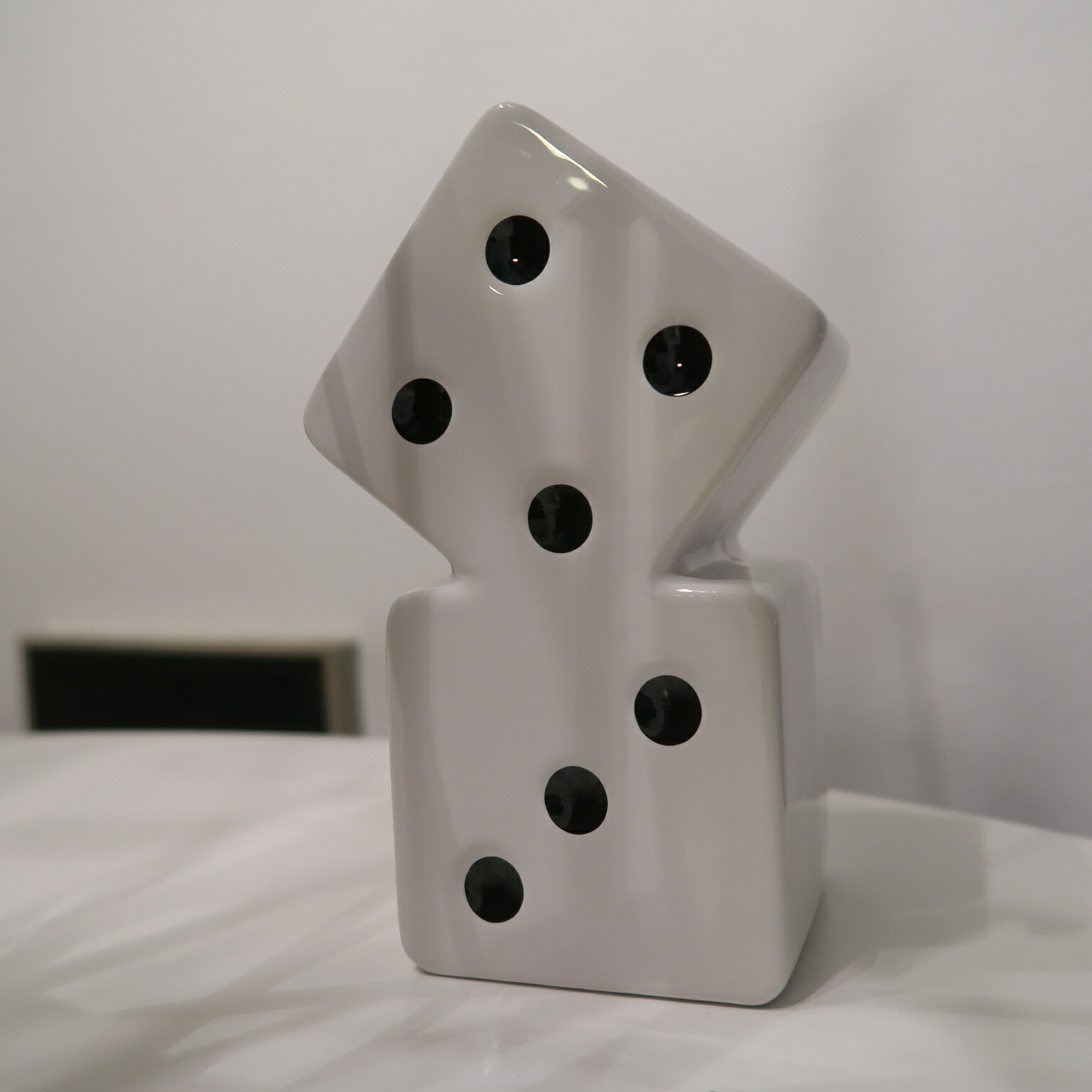 stussy 花瓶 CERAMIC DICE VASE WHITE