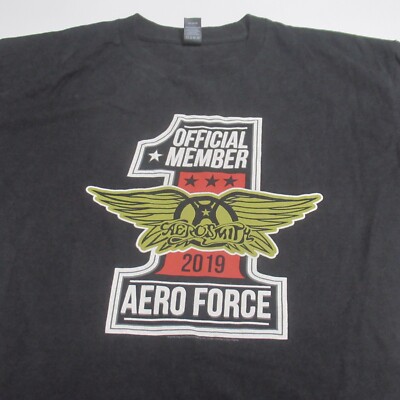 Aerosmith T-Shirt Official Member 2019 Aero Force Fan Club Rock Music Medium