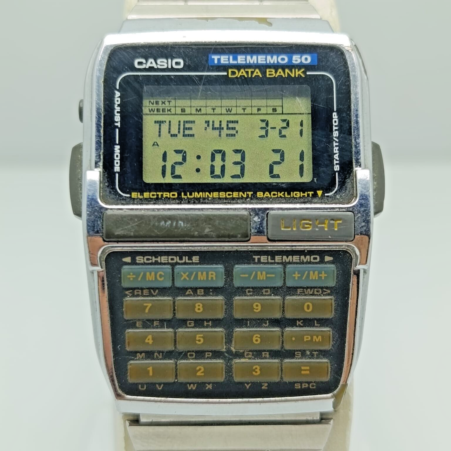 Casio DBC-630 Quartz Telememo 50 Data Bank Digital Vintage