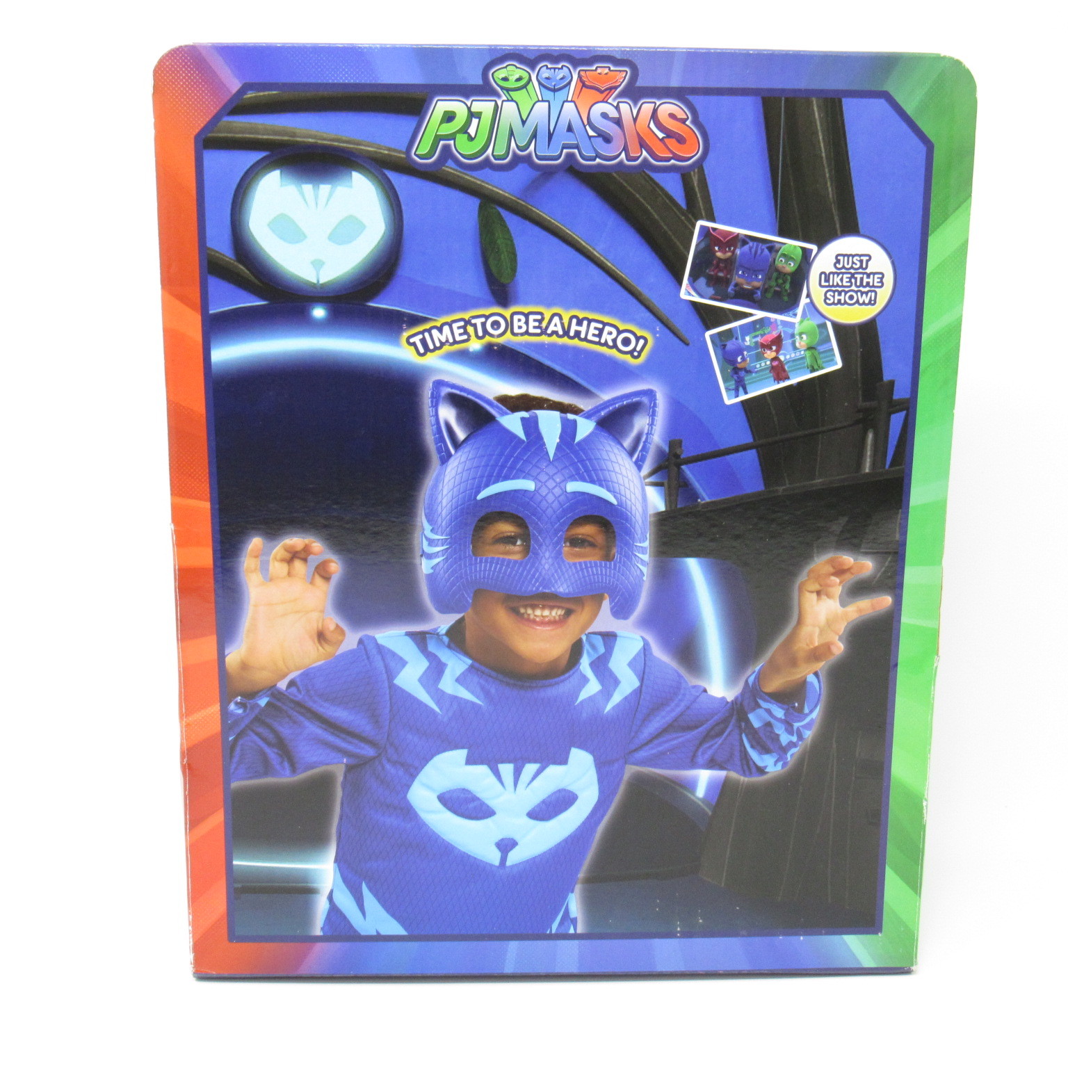 Kids PJ Masks Costume Set Catboy Dress Up Shirt & Mask Blue