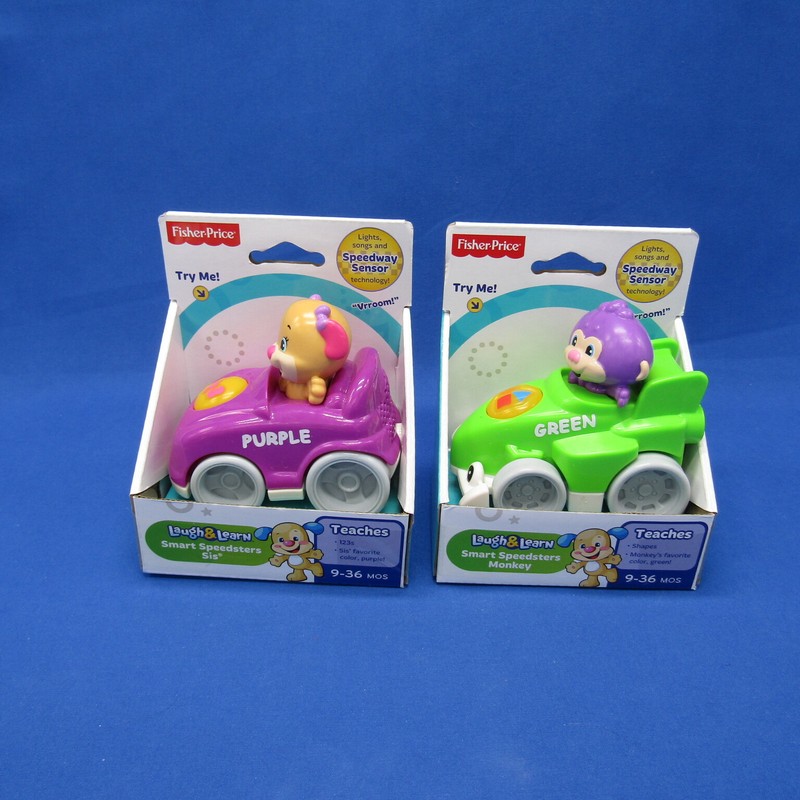 Lot of 2 Fisher Price Laugh & Learn Cars Smart