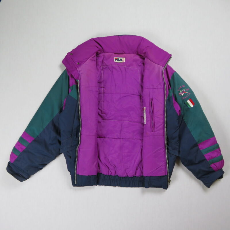 Rare VTG FILA Team Italia Ski Color Block Thermore Puffer Rare VTG FILA Team Italia Ski Color Block Thermore Puffer
