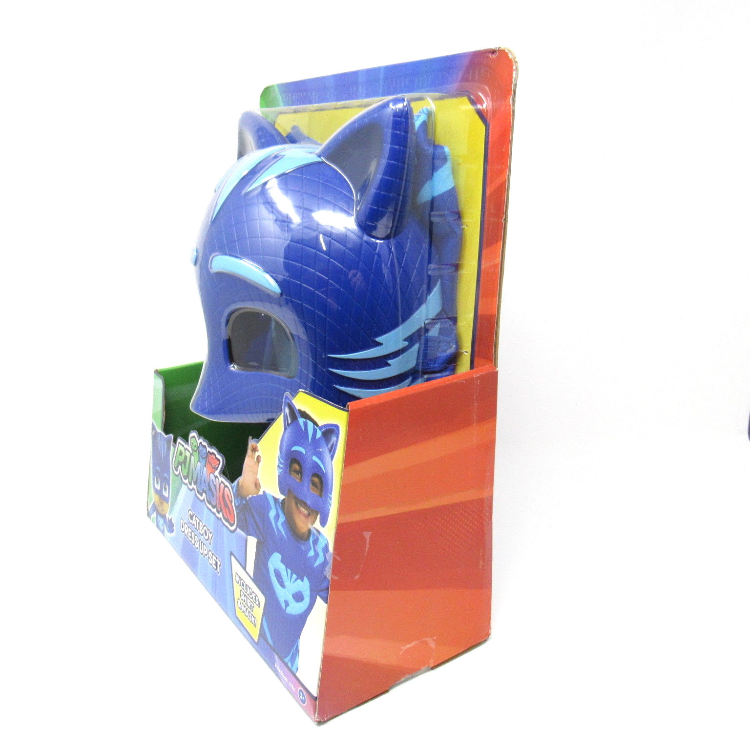 Kids PJ Masks Costume Set Catboy Dress Up Shirt & Mask Blue