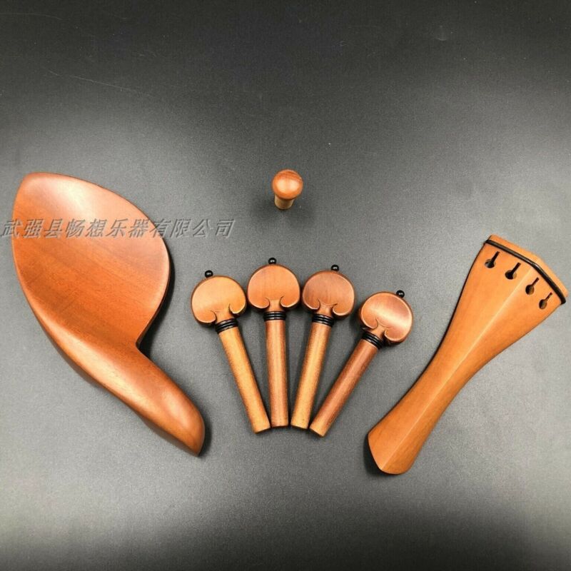 Jujube Wood Viola  Fitting Tailpiece Chinrest Pegs Endpin String Parts