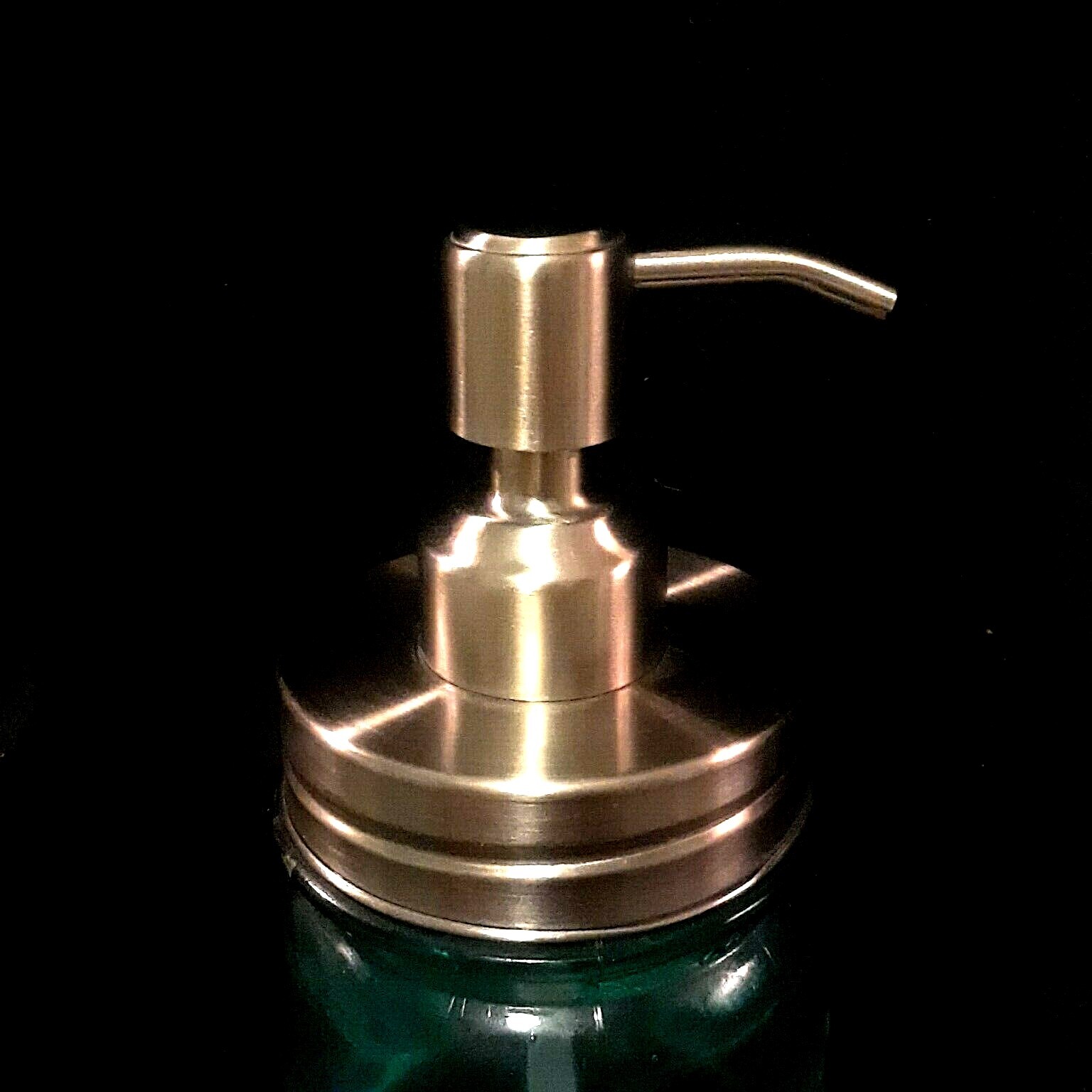 PUMP REPLACEMENT Soap Dispenser Wine liquor Bottle Mason Jar - Stainless liquid