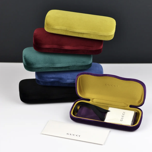 Pre-owned Gucci Gg1564sa-002-61 Gold Havana Sunglasses In Red