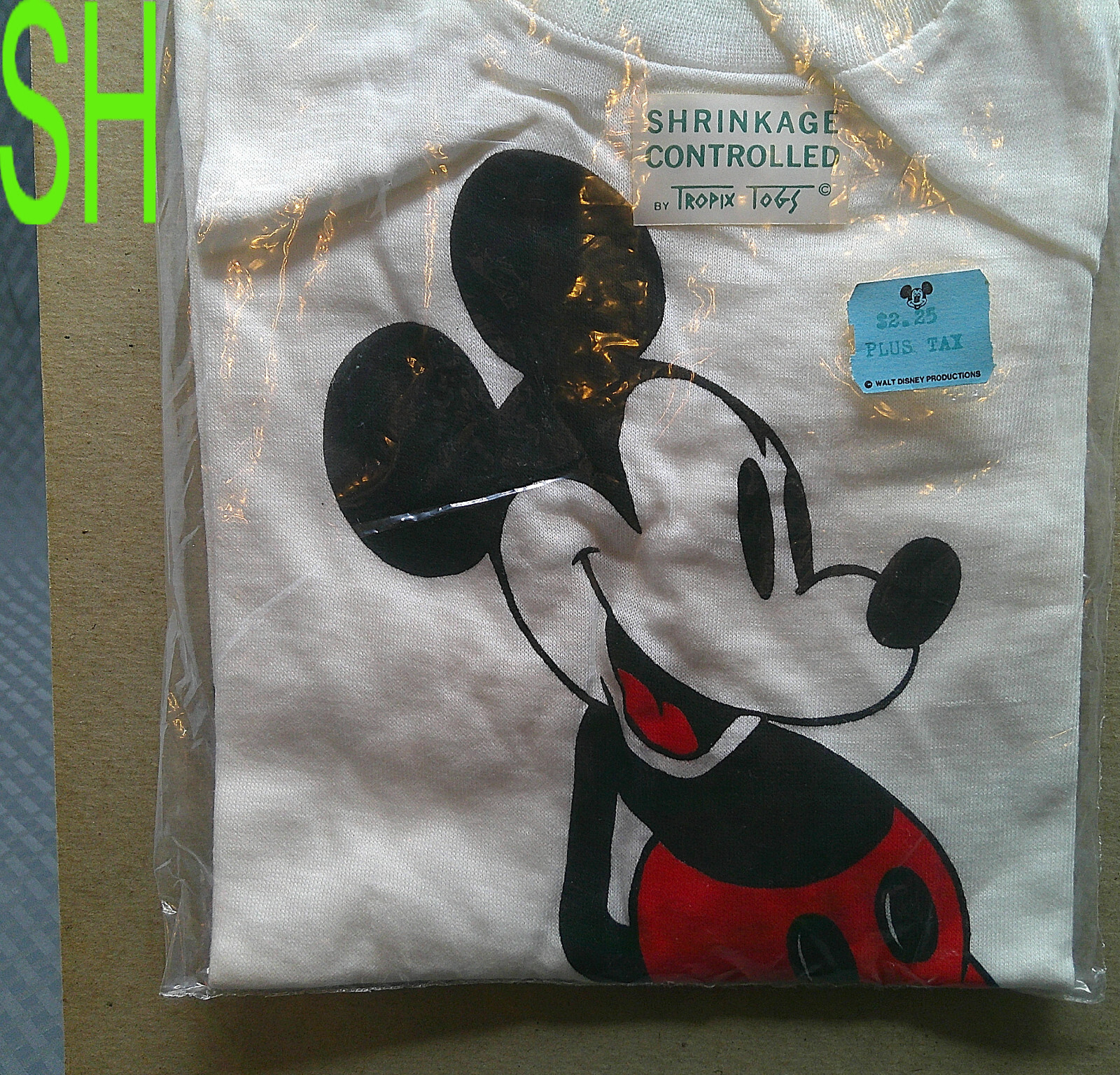 Mickey Mouse×Tropix Togs Tシャツ (6-8) Vtg Tropix Togs Kids Unisex Mickey Mouse Club T Shirt Off