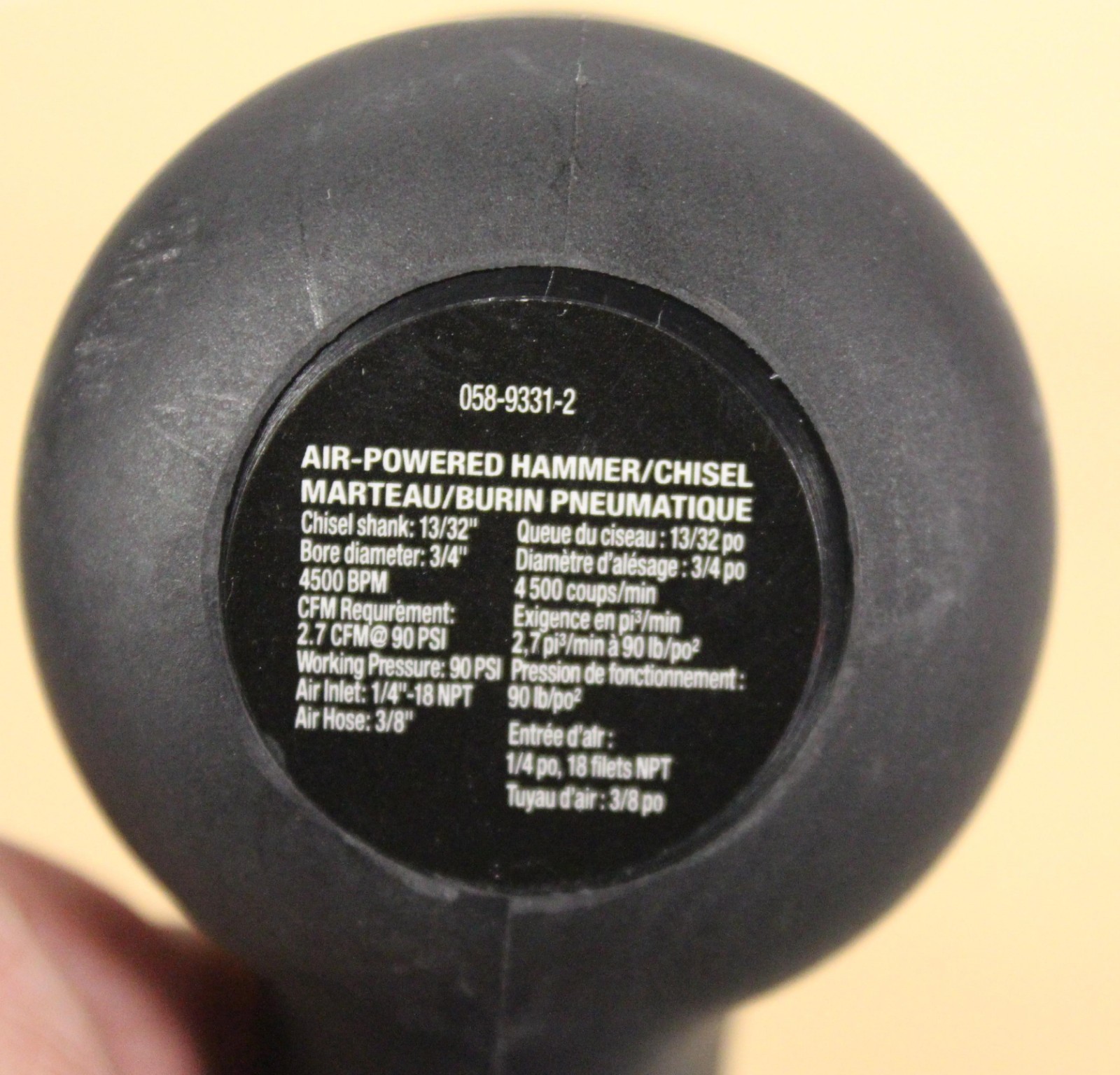 Mastercraft Air Chisel Air Hammer 058-9331-2