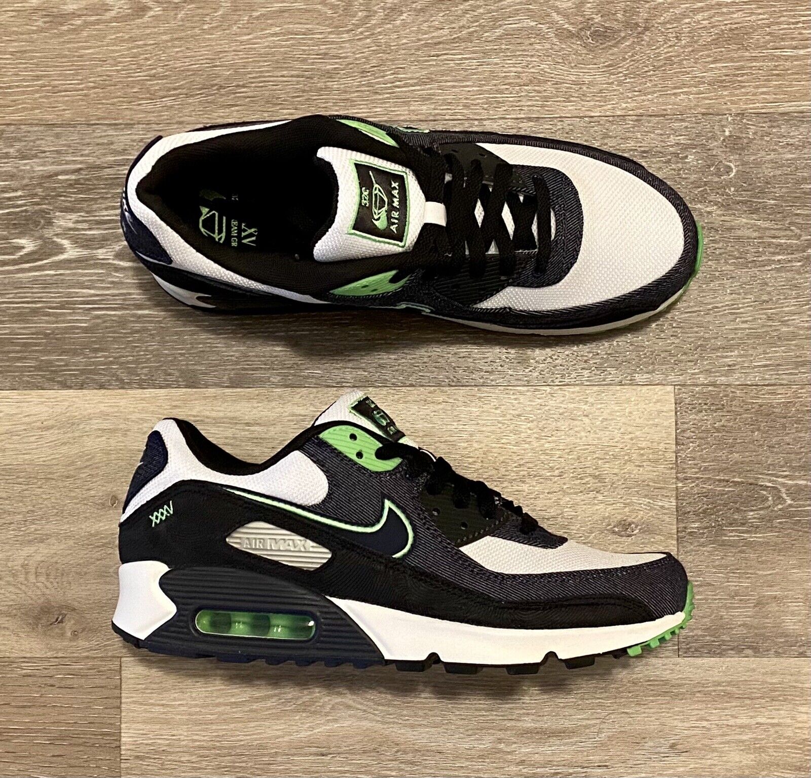 Nike Air Max 90 SE Scream Green Black Sail White DN4155-001 Nike Air Max 90 SE Scream Green Black Sail White DN4155-001