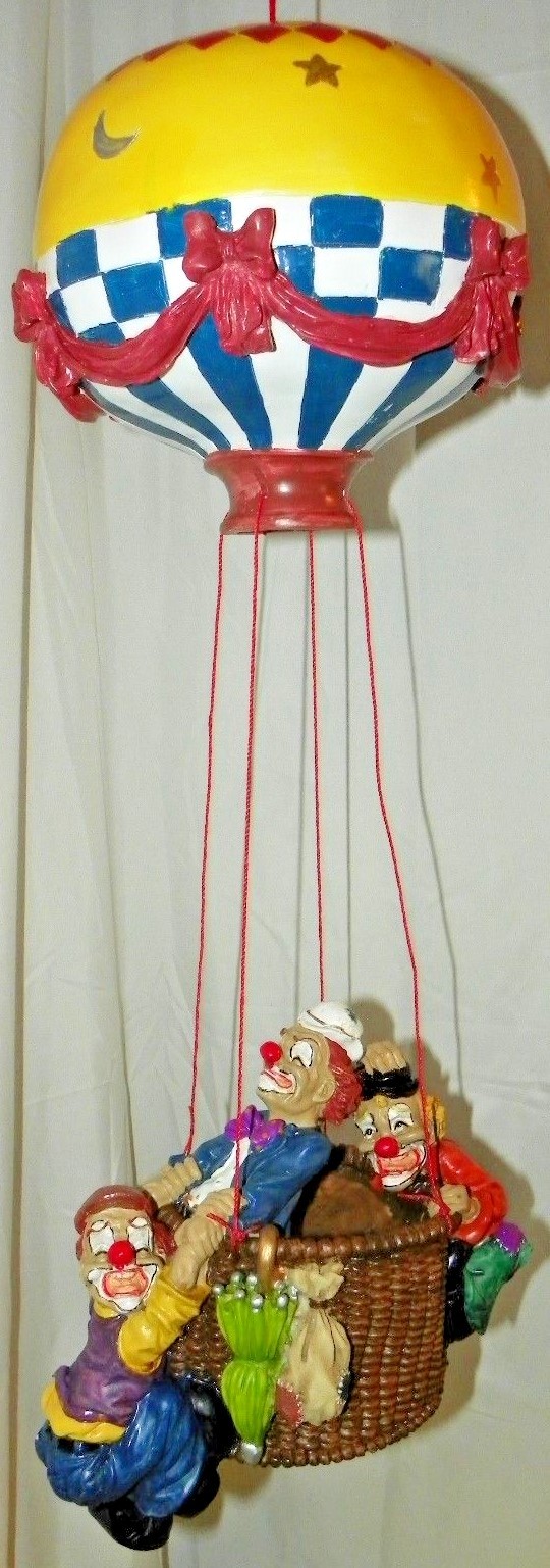 VERONESE TRIO CLOWN IN AIR BALLOON 1993- VERY RARE FIND!!