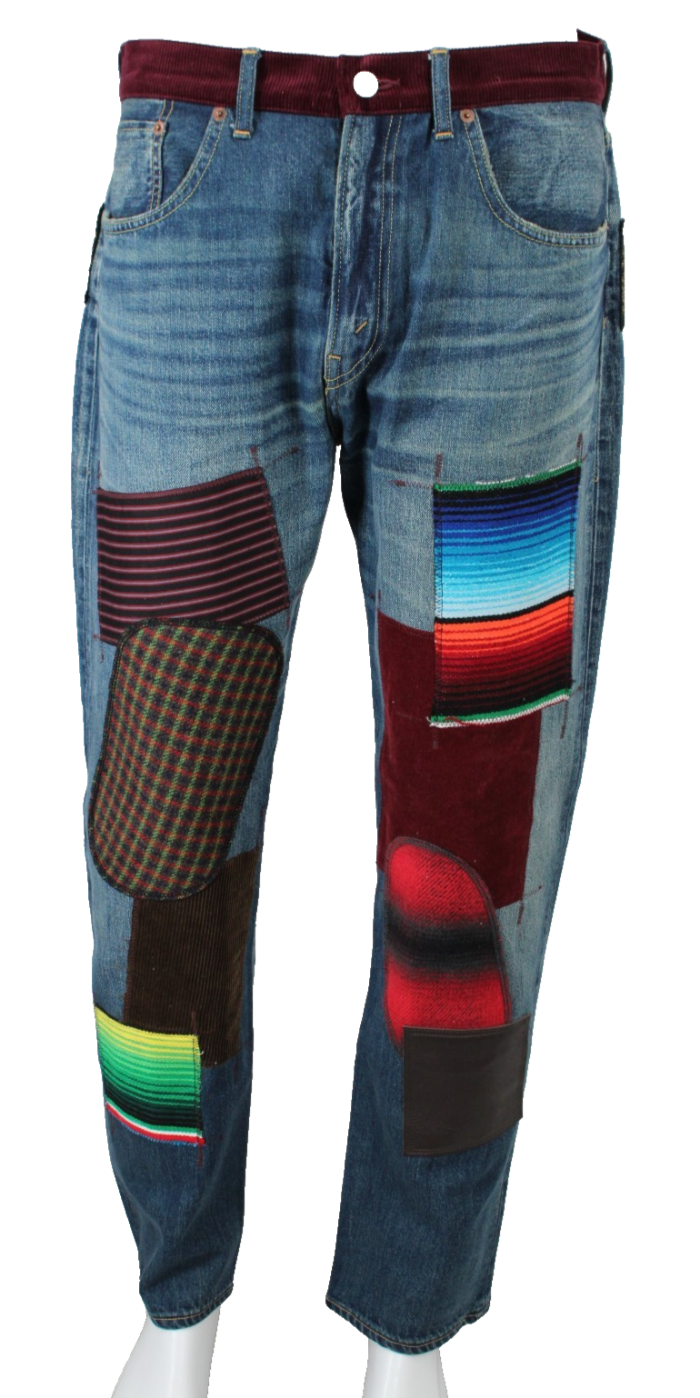 JUNYA WATANABE x LEVI'S Blue Cotton Denim Multicolor
