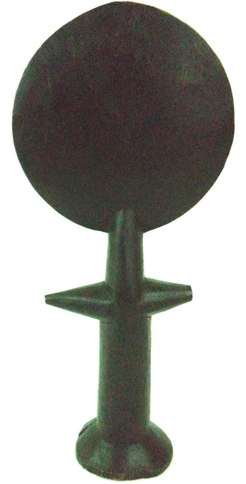 Vintage African Ashanti Fertility Doll Tribal Wood Carving Large 14'' Inches