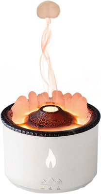 Volcano Humidifier Flame Aroma Diffuser: Ultrasonic Essential Oil Scent Diffuser
