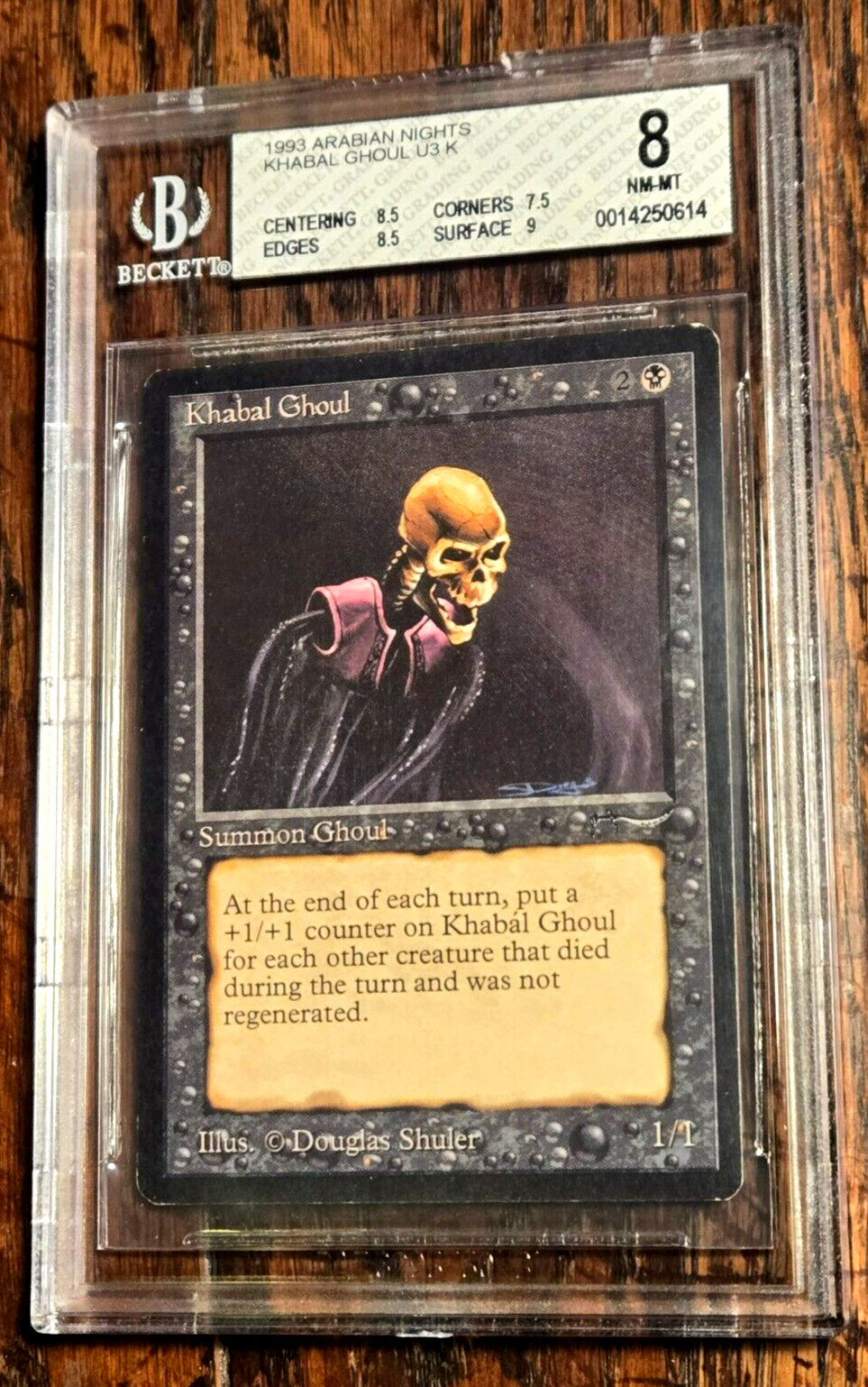 Khabal Ghoul Arabian Nights BGS Iconic Vintage NM/M MTG + Khabal Ghoul Arabian Nights BGS Iconic Vintage NM/M MTG +