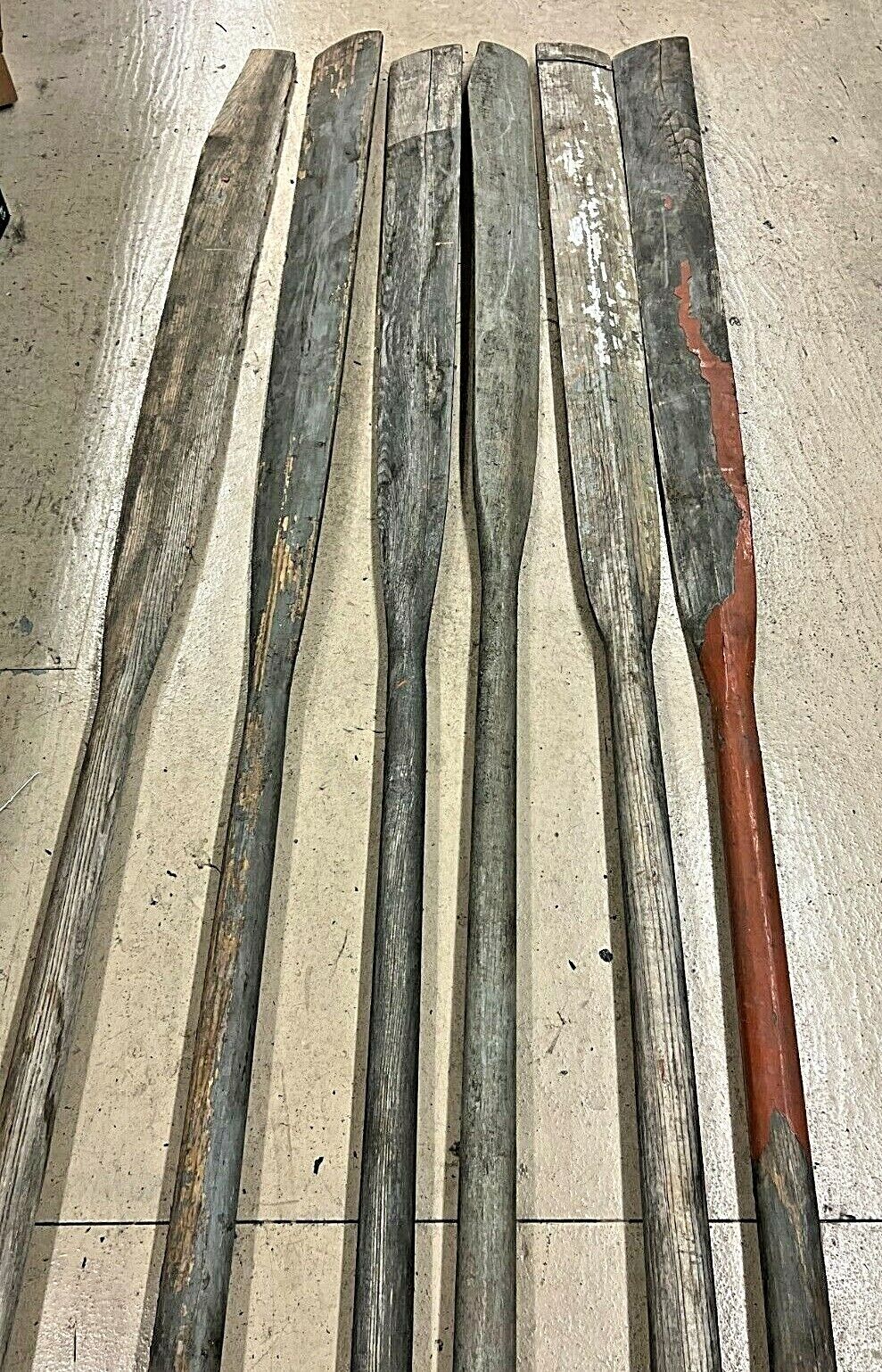 Old Painted Oar From Lifeboat Old Painted Oar From Lifeboat