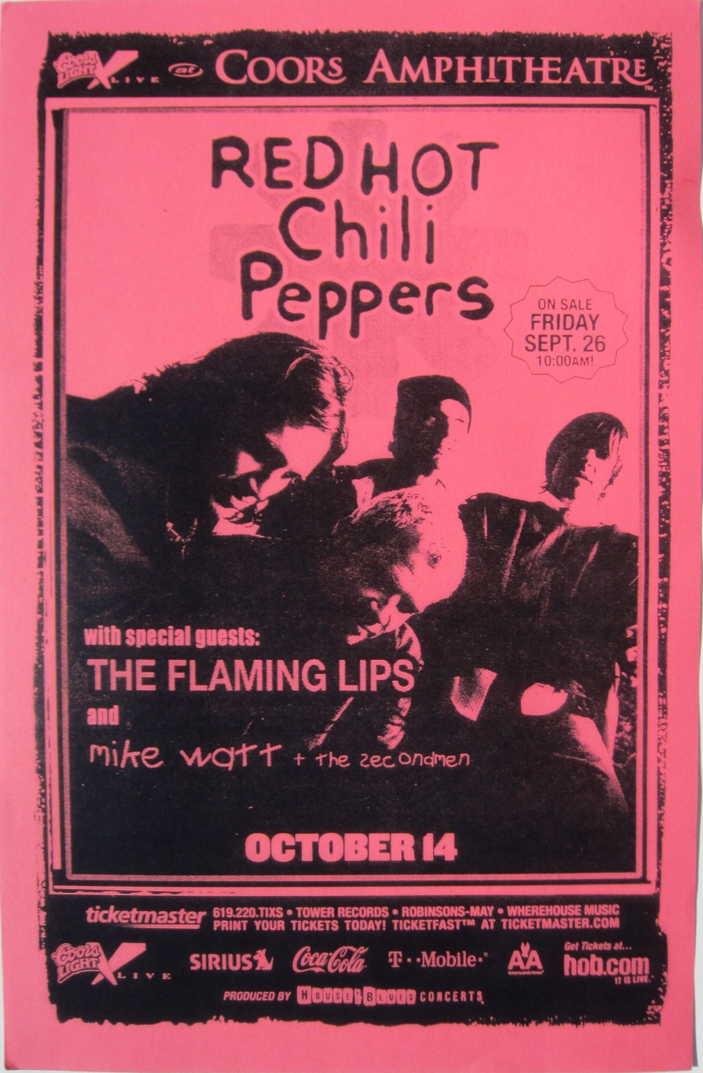 【新品未使用】rhc ロンハーマン レッチリ ポスター ④ Red Hot Chilli Peppers レッドホットチリペッパーズ UNDER R