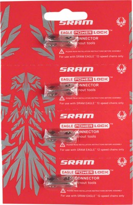 SRAM Eagle PowerLock Link for 12-Speed Chain Silver Card/4