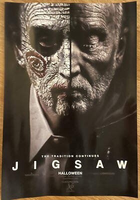 JIGSAW 2017 Cinemark 13x19 HORROR movie SAW poster - Tobin Bell JOHN KRAMER