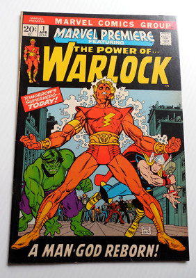 MARVEL PREMIERE POWER  OF WARLOCK 1 VOL 1 1972 BRONZE AGE KEY ISSUE HIM REBIRTH