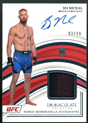 2023 Panini Immaculate Collection UFC - Bo Nickal #102