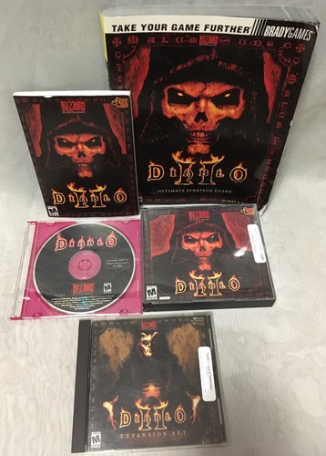Diablo II PC CD + LOD Expansion, Diablo I Demo, Manual