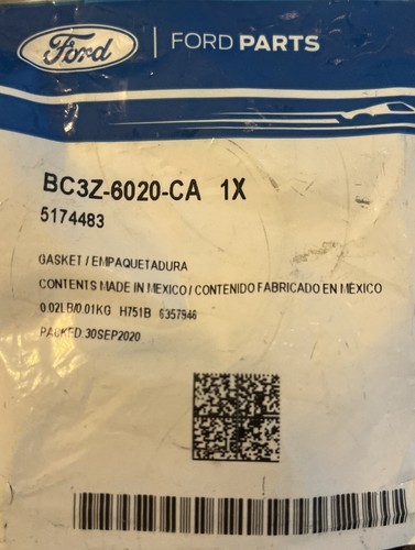 NEW OEM  Ford valve timing cover gasket  #BC3Z-6020-CA