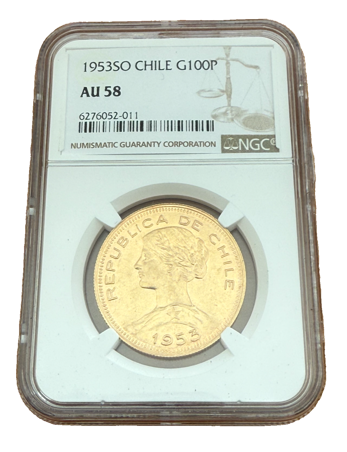 1953 ペルー 100 ソル 金貨 NGC-AU Details 1953 ペルー 100 ソル 金貨 NGC-AU Details 美術品