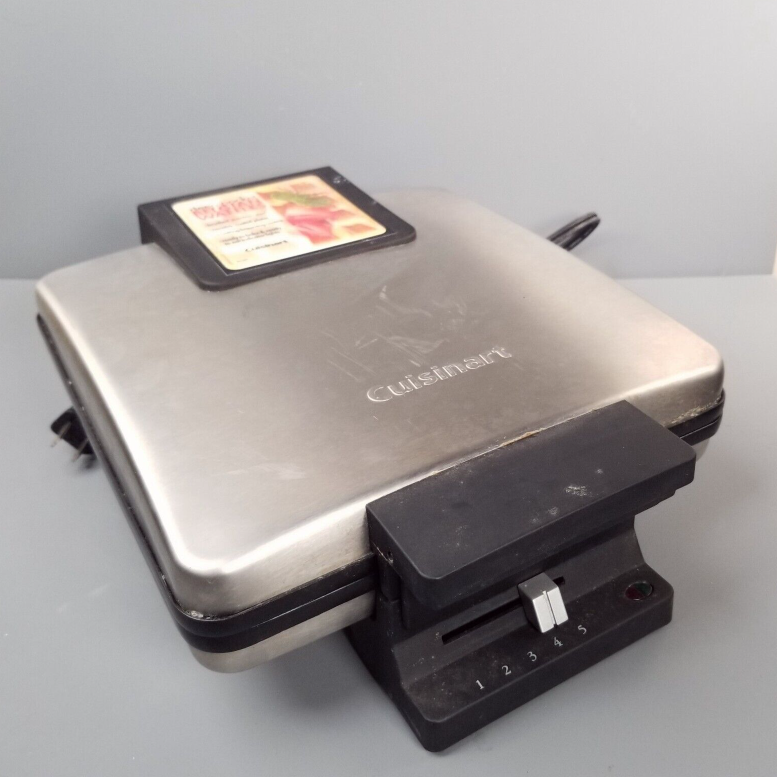 Cuisinart WMB4A 4-Slice Belgian Waffle Maker, Brushed Stainl