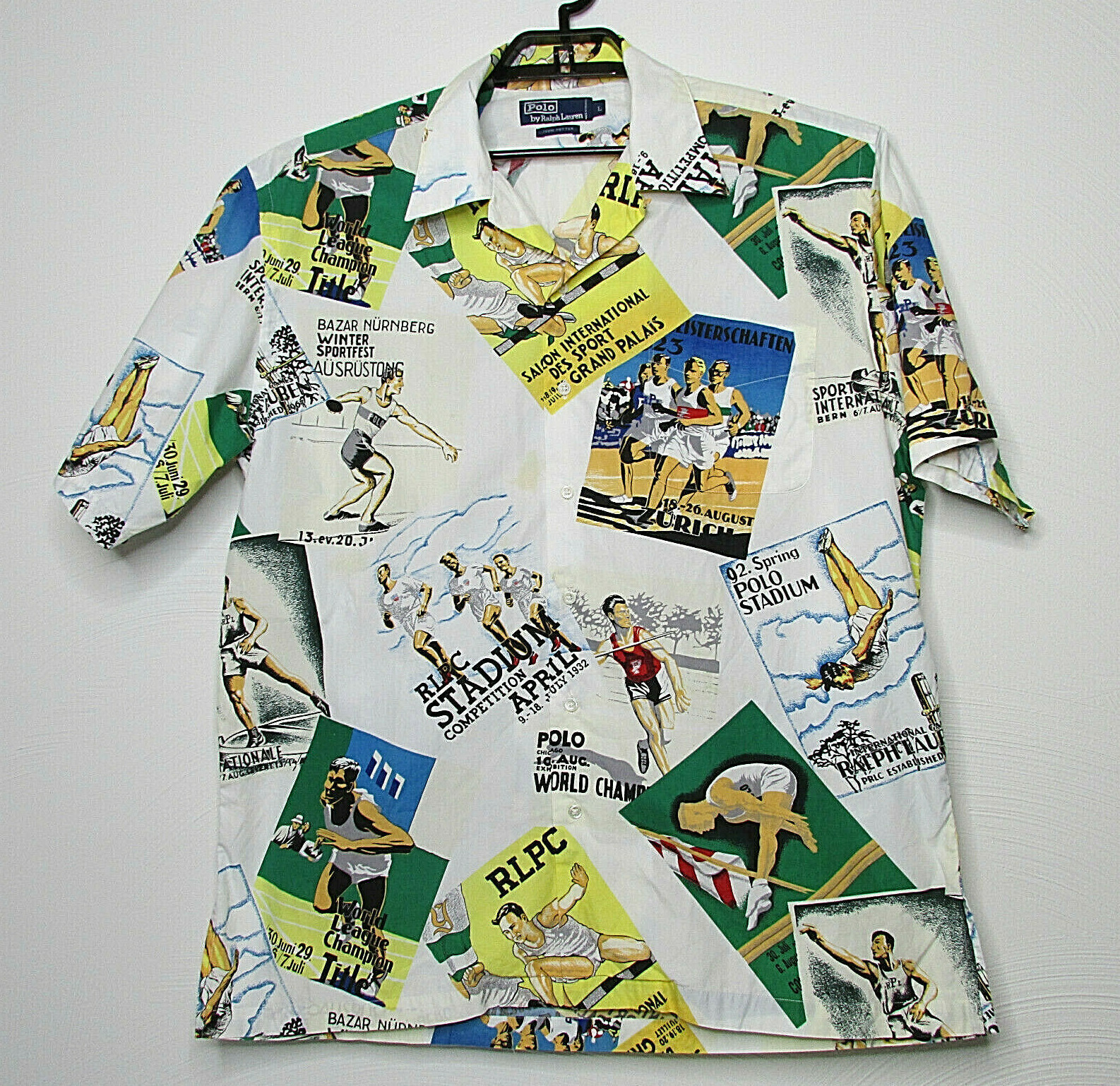 VTG 1992 Polo Ralph Lauren Cartoon Stadium Collection Track VTG 1992 Polo Ralph Lauren Cartoon Stadium Collection Track