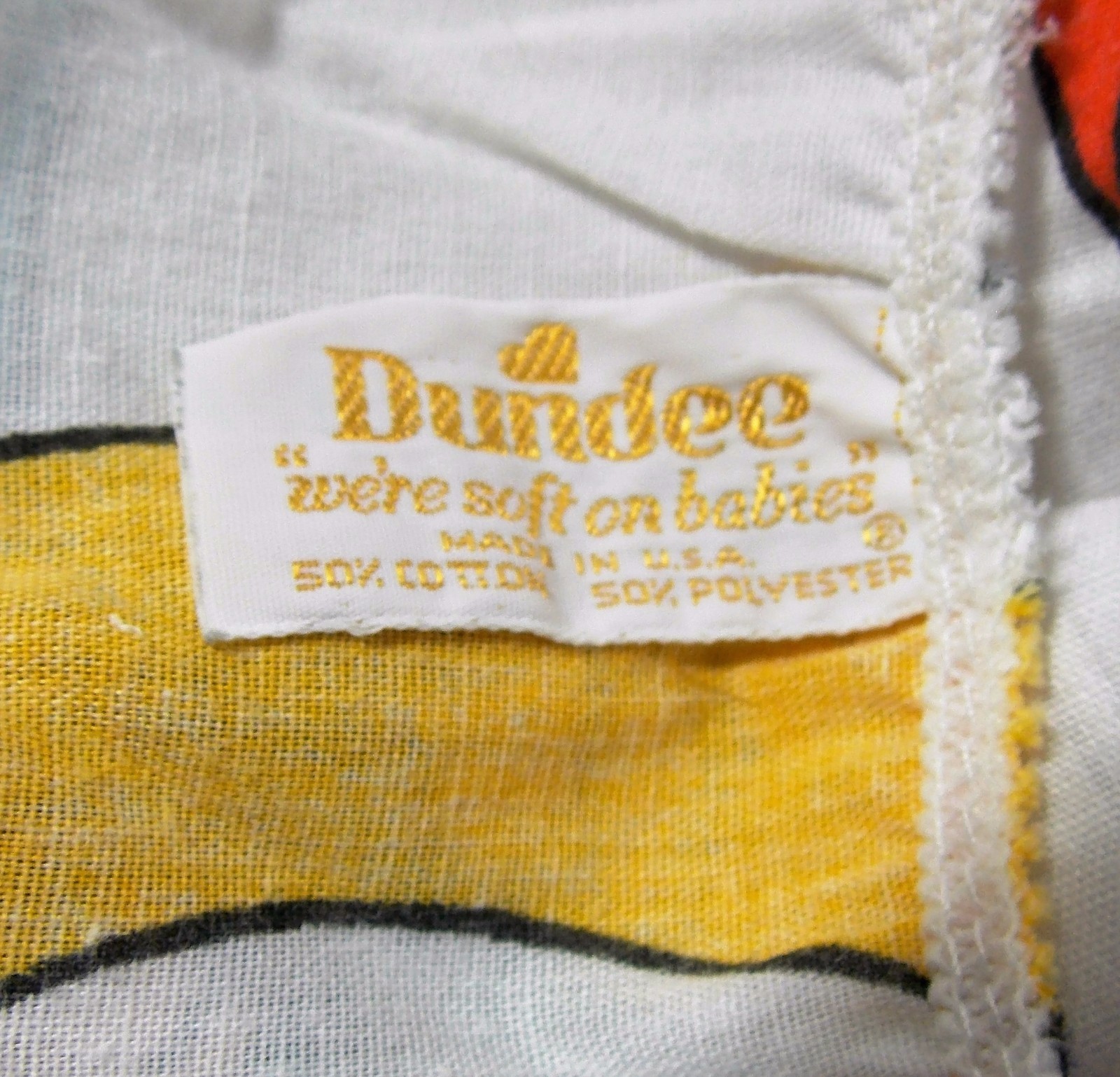 Disney Vintage Dundee Mickey Mouse ABC Fitted Crib Sheet Toddler Bed USA