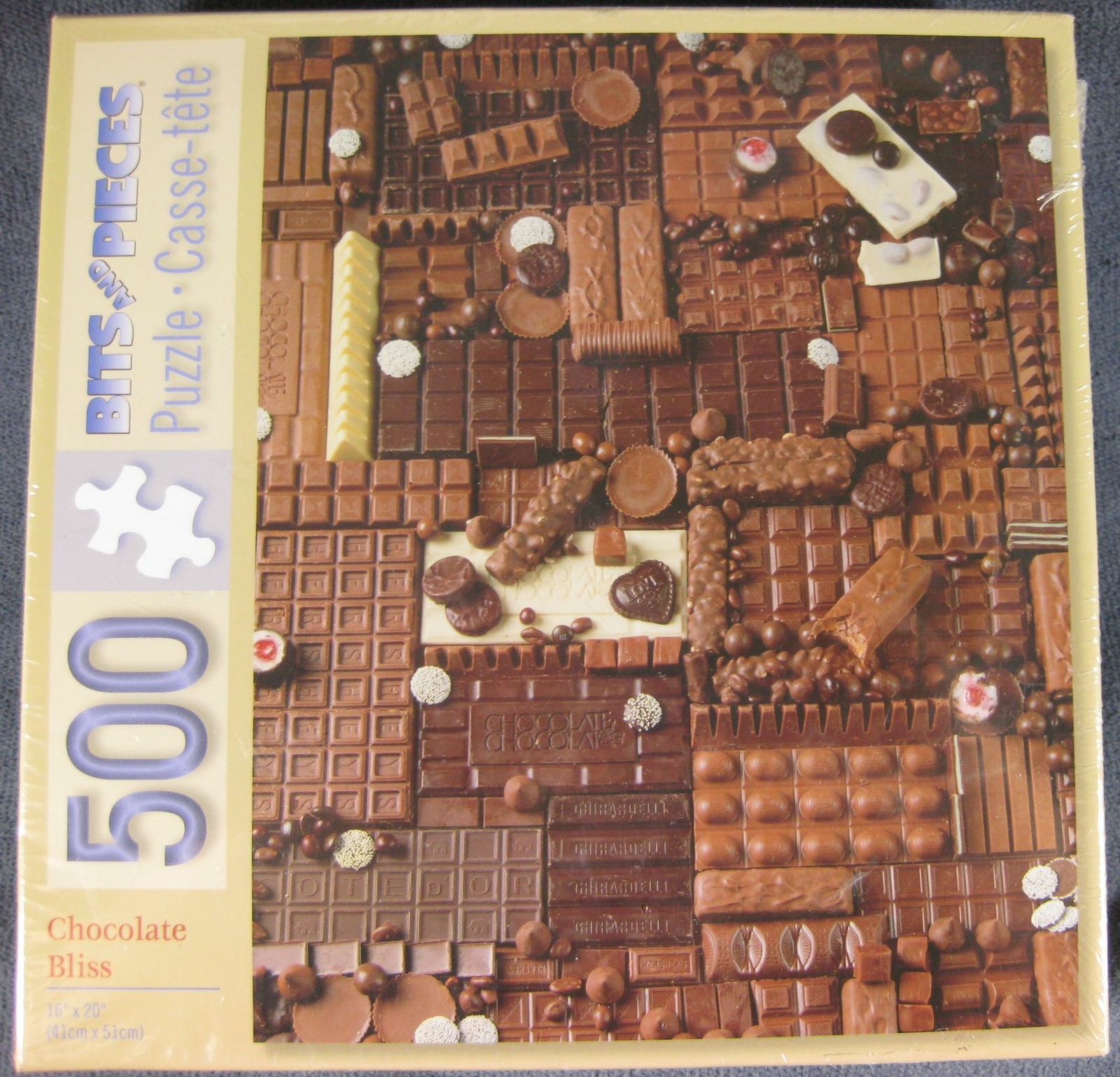 Chocolate Bliss 500 Piece Sealed Jigsaw Puzzle Bits & Pieces 16x20