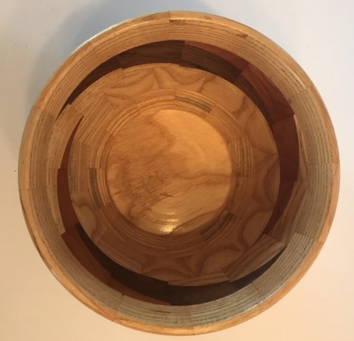 New Handmade Wooden Bowl - Beautiful Architectural Style Design