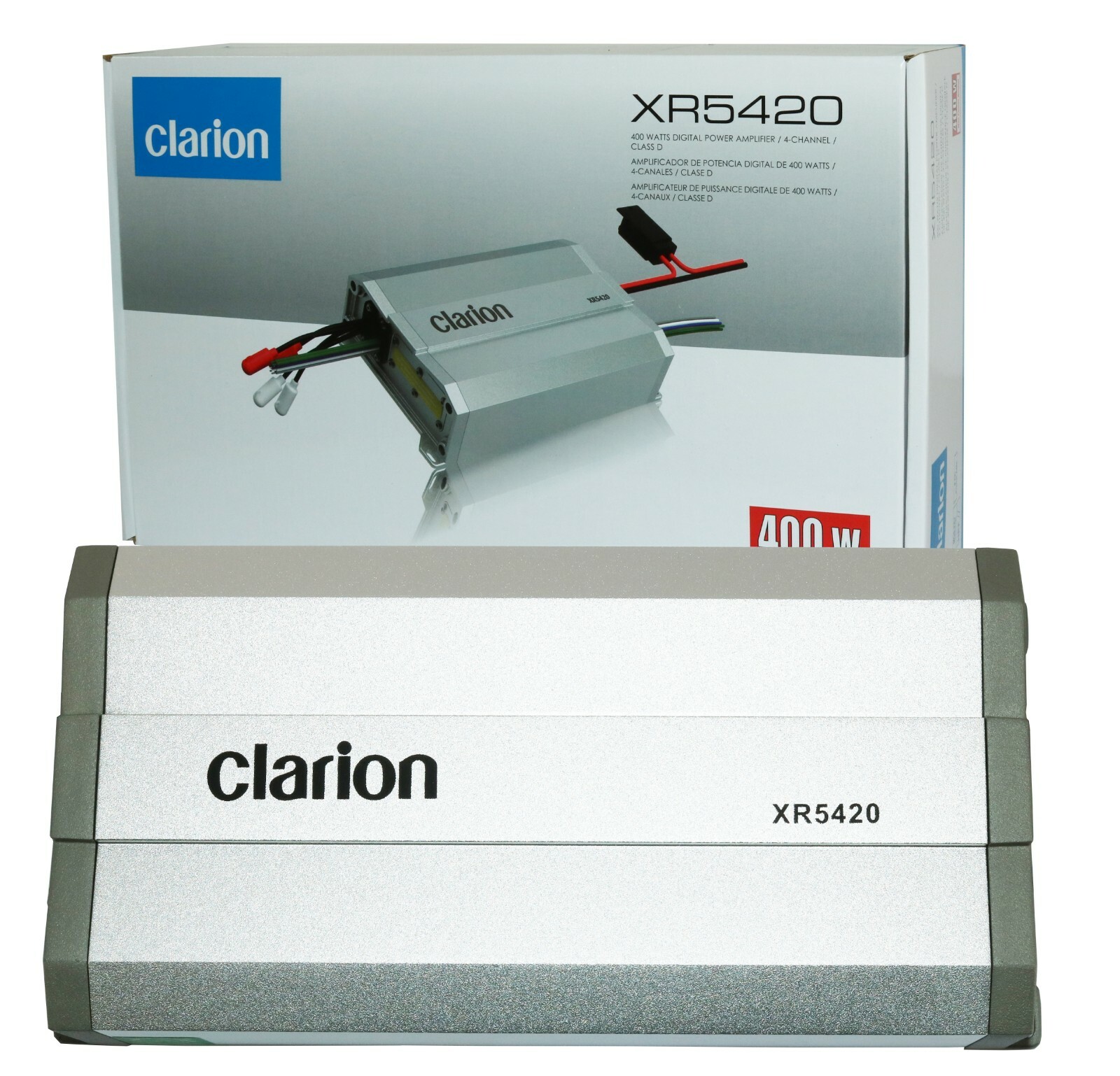 Clarion XR5420 Class D 400W RMS 4-Channel Motorcycle Amp Car