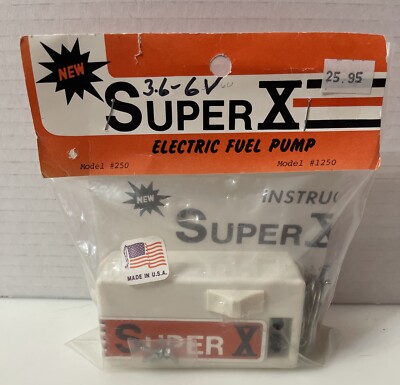 Vtg Sonic-Tronics SUPER X Electric Fuel Pump Model #1250 NOS