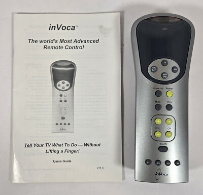 Invoca Voice Activated Universal Remote Control Deluxe 8 in 1 Home Theatre