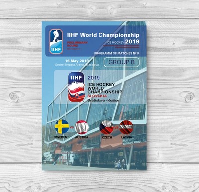 ALL MATCHDAY PROGRAMMES IIHF ICEHOCKEY World Championship 2019 Slovakia FAN edit