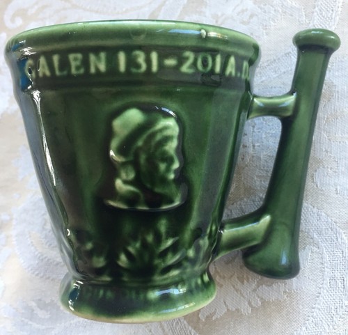 Vintage Coricidin RX Pharmacy Advertising Mug Cup McCoy Mortar Pestle Schering